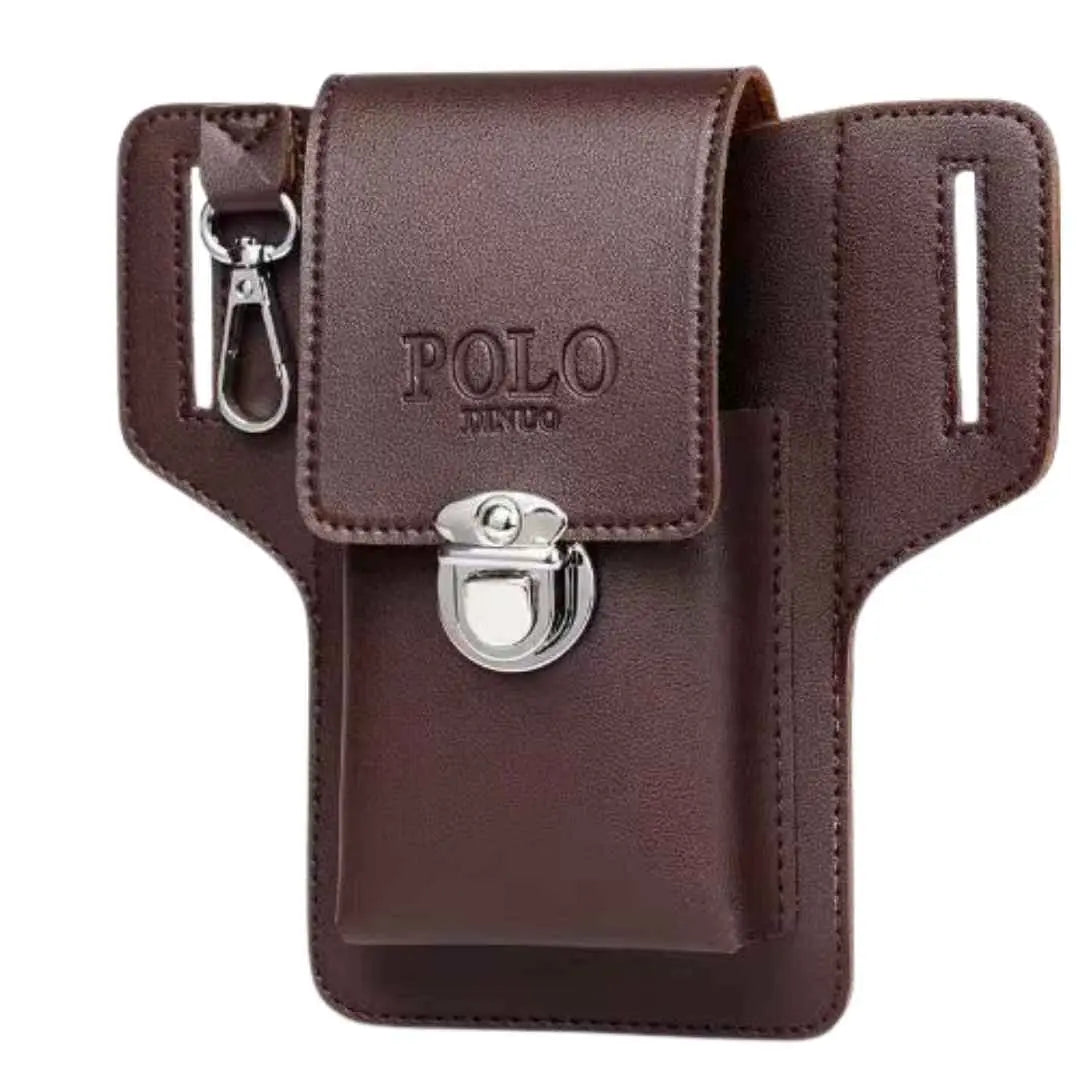 Husa telefon, compatibila telefoane pana la 6.5 inch, material PU, 2 in 1, tip portofel, spatiu pachet de tigari, prindere curea