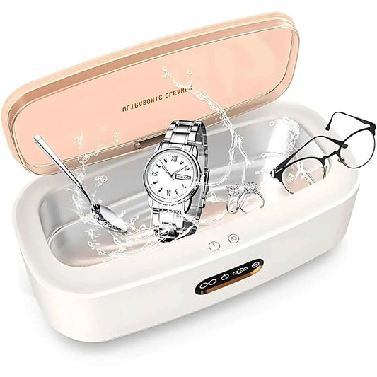 Aparat de curatare cu ultrasunete, cuva inox, frecventa 45kHz, 4 moduri de curatare, capacitate 300 ML, putere 15W