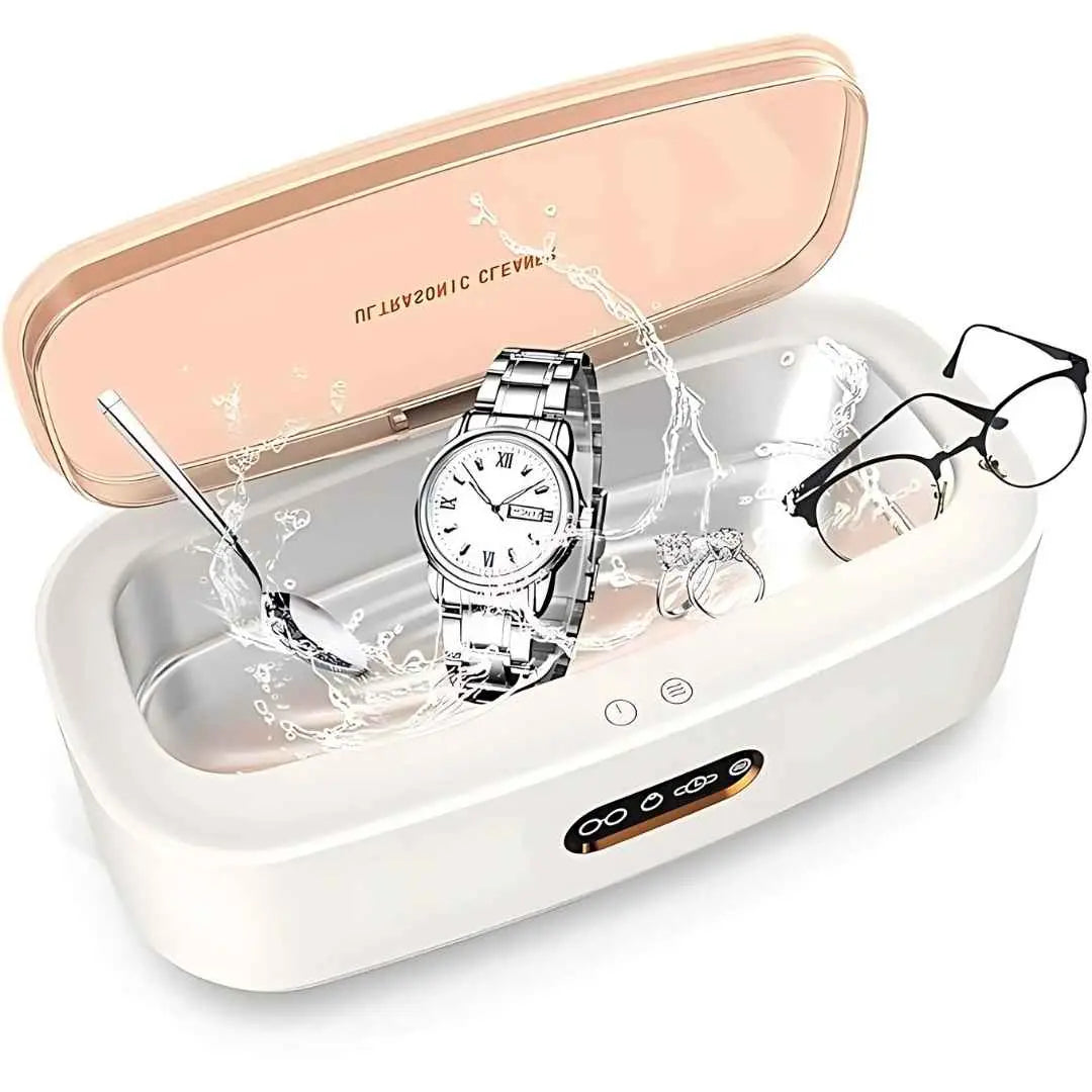 Aparat de curatare cu ultrasunete, cuva inox, frecventa 45kHz, 4 moduri de curatare, capacitate 300 ML, putere 15W